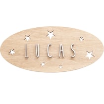 Plaque décorative personnalisable - Etoiles