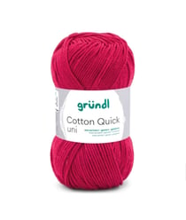 Fil à tricoter COTTON QUICK UNI - Gründl - PPSC - certifié Oeko-Tex 154 Rouge