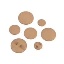 Bouton tunnel classique beige antilope