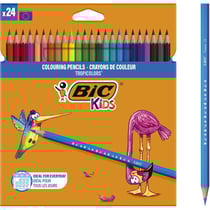BIC KIDS Crayons de couleur Tropicolors, étui en carton