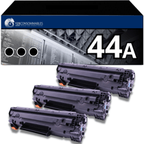 Pack 3 Toners compatible avec HP 44A noir - 123CONSOMMABLES