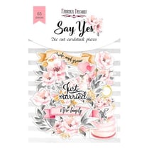 Die cuts formes décoratives scrapbooking Fabrika Décoru 65 piècesSAY YES