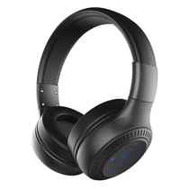 Casque Audio Bluetooth Sans Fil Avec Basse Puissante Et Microphone HD Noir YONIS