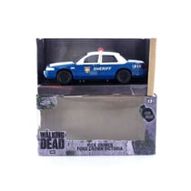 Véhicule miniature de collection - Ford Crown Victoria - 1/32 - White/Blue - The Walking Dead 2001