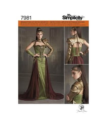 Patron Simplicity 8363 (ex7981) Costume de guerrière taille n°FR 42-50