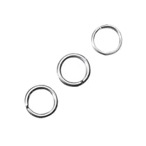Anneau, 8 mm ø, platine, 1mm, 20 pces