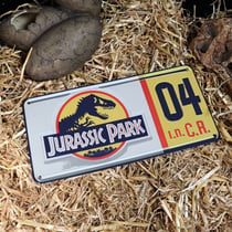 Jurassic Park - Réplique 1/1 plaque minéralogique Dennis Nedry - FaNaTtik