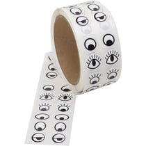 Yeux autocollants, noir, blanc, 2000 pièces/ 1 Pq.