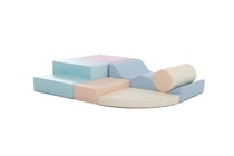 Ensemble blocs roulade pastel clair