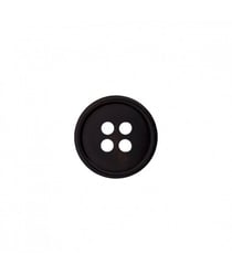 Carte de 4 boutons chemises 4 trous 12mm - Prym Noir