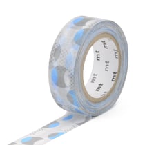 Masking tape - Cercles bleu - 10 m x 15mm