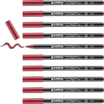 Lot de 10 Feutres Porcelaine EDDING 4200 Pointe Pinceau 1-4 mm Carmin