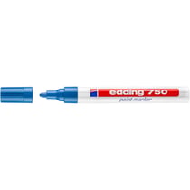 Lot de 10 marqueurs peinture permanents - EDDING - Bleu - Pointe 2-4 mm