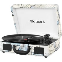 Platine vinyle Bluetooth Victrola Journey Portable Record Player - 3 vitesses, haut-parleurs stéréo intégrés, prise auxiliaire 3,5 mm
