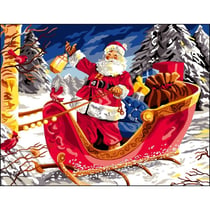 Princesse - Canevas antique La magie de Noël 50x65cm