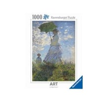 Puzzle 1000 pièces - Femme à l'ombrelle tournée vers la Gauche/Claude Monet - Ravensburger