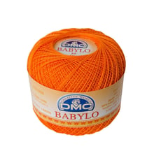 Fil à crocheter Babylo Gross. 10 - Col. 3375 - Orange
