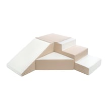 Set de 4 blocs blanc cappuccino - Velinda - Beige