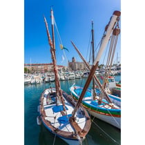Tableau sur toile port Saint-Raphaël 30x45 cm