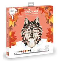 ENJOY ART - Peinture par numéros 30x30cm Loup