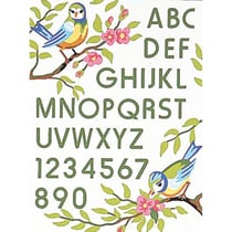 Kit canevas Oiseaux ABC 25x30cm