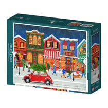 Puzzle 1000 pièces - Noël sur la Rue Principale - Pieces & Peace