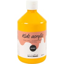 Peinture Acrylique Brillante, jaune, 500 ml/ 1 flacon