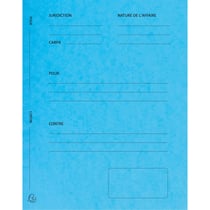 Paquet de 25 dossiers de plaidoirie Pour/Contre carte lustrée 25x32cm - Turquoise - x 5 - Exacompta