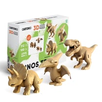 Cartonic® Sculpture-Puzzle 3D carton - Trio de Dinosaures