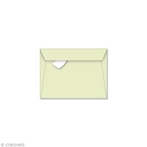 Enveloppe Pollen 75 x 100 mm - Vert bourgeon - 5 pcs
