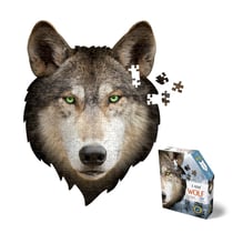 I AM 300 Puzzle: LOUP 35.56x48.26cm, 300pcs, en boîte 18.42x21.59x5.72cm, Madd Capp Puzzle, 10+