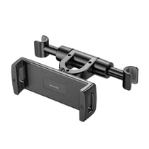 Swissten Support Voiture avec Appui-Tête pour Smartphone et Tablettes de 12 à 25.5cm Noir