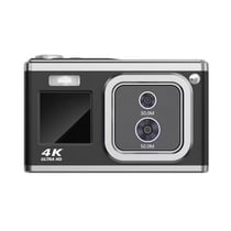 Appareil Photo Numérique 4K HD Double Objectif 50MP Écran Selfie Stabilisation Noir YONIS