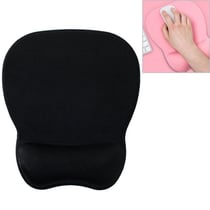 Tapis De Souris Confortable En Mousse Mémoire Avec Base Antidérapante Rose Noir YONIS