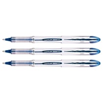 3 stylos roller bille bleu vision élite pointe moyenne 0,8mm Uni Ball