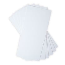 6 planches de cartonnettes blanches - 15,2x33 cm - Sizzix