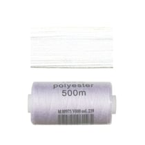 Bobine 500m fil polyester Blanc