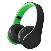 Casque Audio Bluetooth Pliable Sans Fil Avec Radio FM Et Lecteur MP3 Rouge Vert YONIS