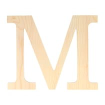 Lettre M - 11.5 cm - bois - Artemio