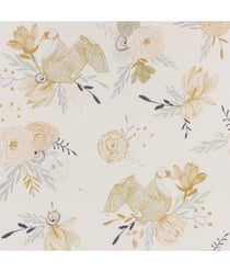 Tissu coton Dashwood New Beginnings roses de 110 cm de largeur 0 Ecru vendu par 50 cm