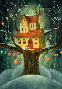 Puzzle 1000 pièces - La Maison Perchée - Grafika