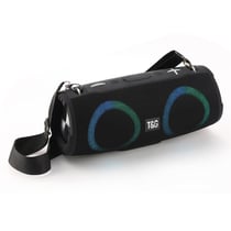 Enceinte Bluetooth Puissante Avec Lumières RGB Et Son 360° Pour Fêtes Noir YONIS
