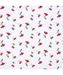 Tissu coton cerise Blanc vendu au mètre