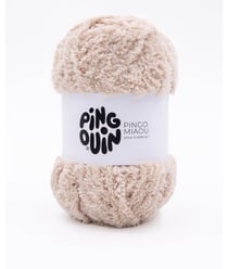 Fil à tricoter PINGO MIAOU - 100GR - Pingouin Beige Marron