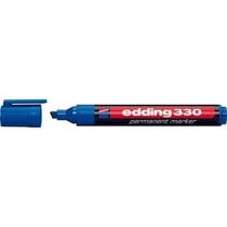 Marqueur - Bleu - Indélébile - Permanent - Pointe biseautée 1-5mm - Edding 330