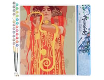 Peinture par Numéro Figured'Art - Gustav Klimt Femme Serpent - Kit de Loisir Créatif DIY Numéro d'Art Complet - 40x50cm sans châssis en bois