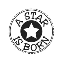 Tampon "A Star is born", 3cm ø