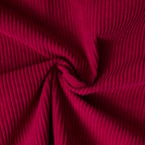 Tissu Velours d'ameublement côtelé Emy uni Bordeaux
