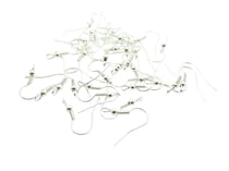 40 Crochets boucles d'oreilles - 18*19mm - argent clair