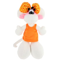 Peluche Diddlina en robe orange 30 cm